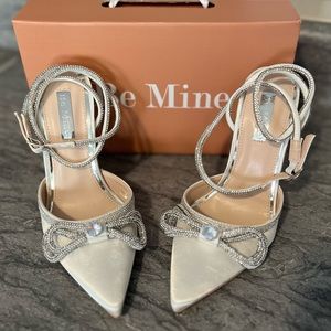 Be Mine Bridal Armela bow heel shoes